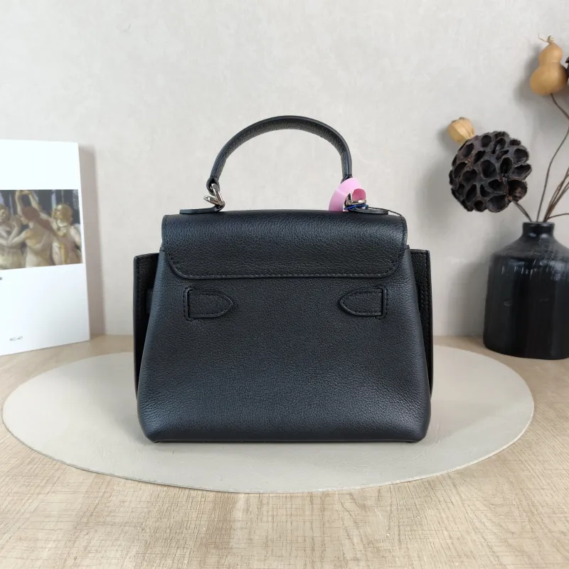Louis Vuitton Crossbody Bag Lockme Ever Top Handle Bag Black Calfskin Mini 23 × 10 × 17 cm — cover view 2 of 5