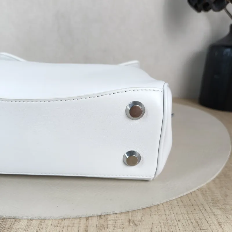 BALENCIAGA Crossbody Bag RODEO White Calfskin Mini 23 × 10 × 17 cm — detail view 7 of 14