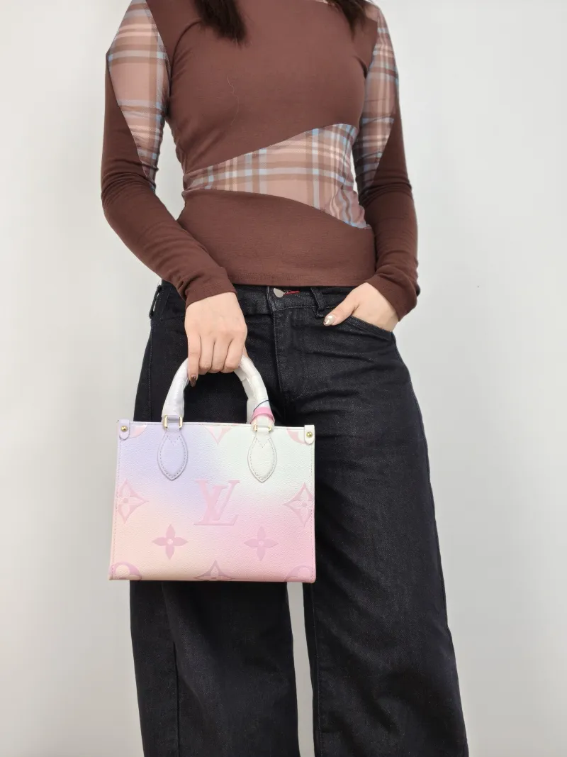 Louis Vuitton Shoulder Bag Onthego PVC Small 25 × 11.5 × 19 cm — on-model view 2 of 3