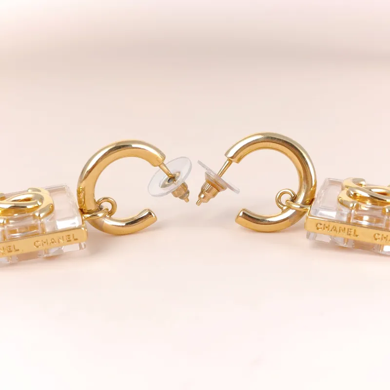 Chanel Earrings c Logo Earrings Gold · One Size — cover view 3 of 7