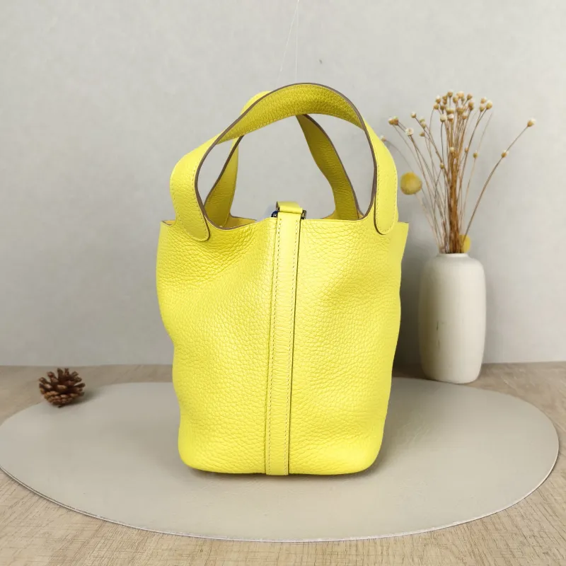 Hermès Top Handle Bag Picotin Lock 18 189N Taurillon Clemence TC Calfskin Small18 × 13 × 18 cm — cover view 2 of 6