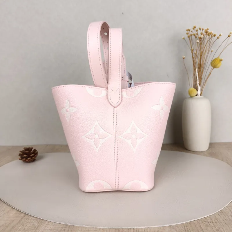 Louis Vuitton Top Handle Bag ALL IN BB · White Empreinte Embossed Calfskin Monogram BB18 × 12 × 16 cm — cover view 4 of 6