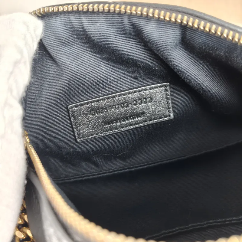 SAINT LAURENT Shoulder Bag Sade Black SL ambskinmini20 × 10 × 10 cm — detail view 4 of 10