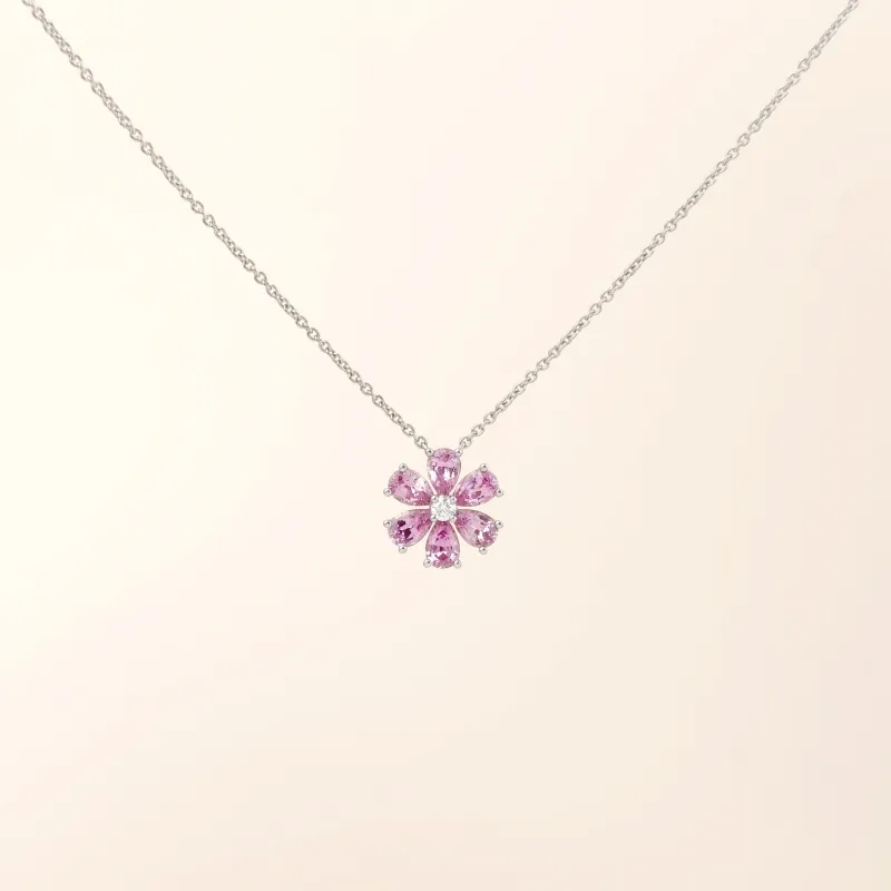 HARRY WINSTON Necklace Forget-Me-Not Necklace Gold PT950Diamond One Size40CM