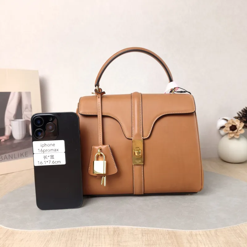 CELINE Crossbody Bag 16 Edition Caramel Calfskin Small 23 × 10 × 18 cm — cover view 3 of 6