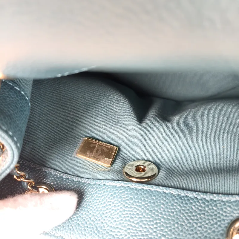 Chanel Backpack Duma Green Grained Calfskin Small16.5 × 10 × 17.5 cm — detail view 14 of 14