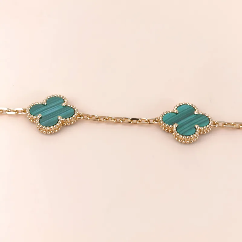 Van Cleef & Arpels Bracelet Alhambra Alhambra Collection Five-Motif Bracelet Malachite18KY ellow Gold Vintage Small1.5 × 1.5 × 19 cm — cover view 2 of 10