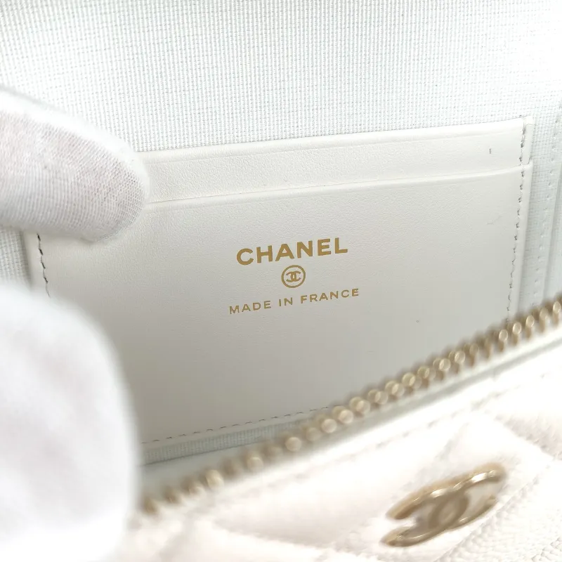 Chanel Crossbody Bag lp Box Bag Top Handle Crossbody Bag White Grained Calfskin 19.5 × 5 × 11 cm — detail view 15 of 15