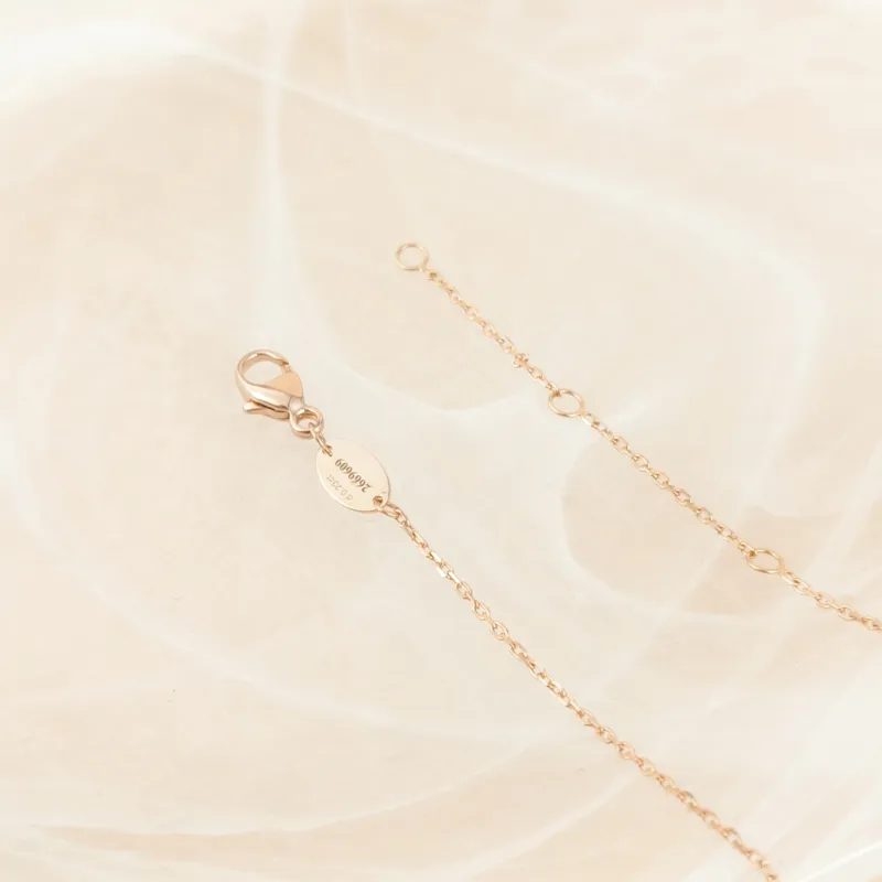 CHAUMET Necklace Jeux de Liens · Collection · Pavé Diamond Necklace Rose Gold Diamond18KR ose Gold One Size41cm — cover view 2 of 9