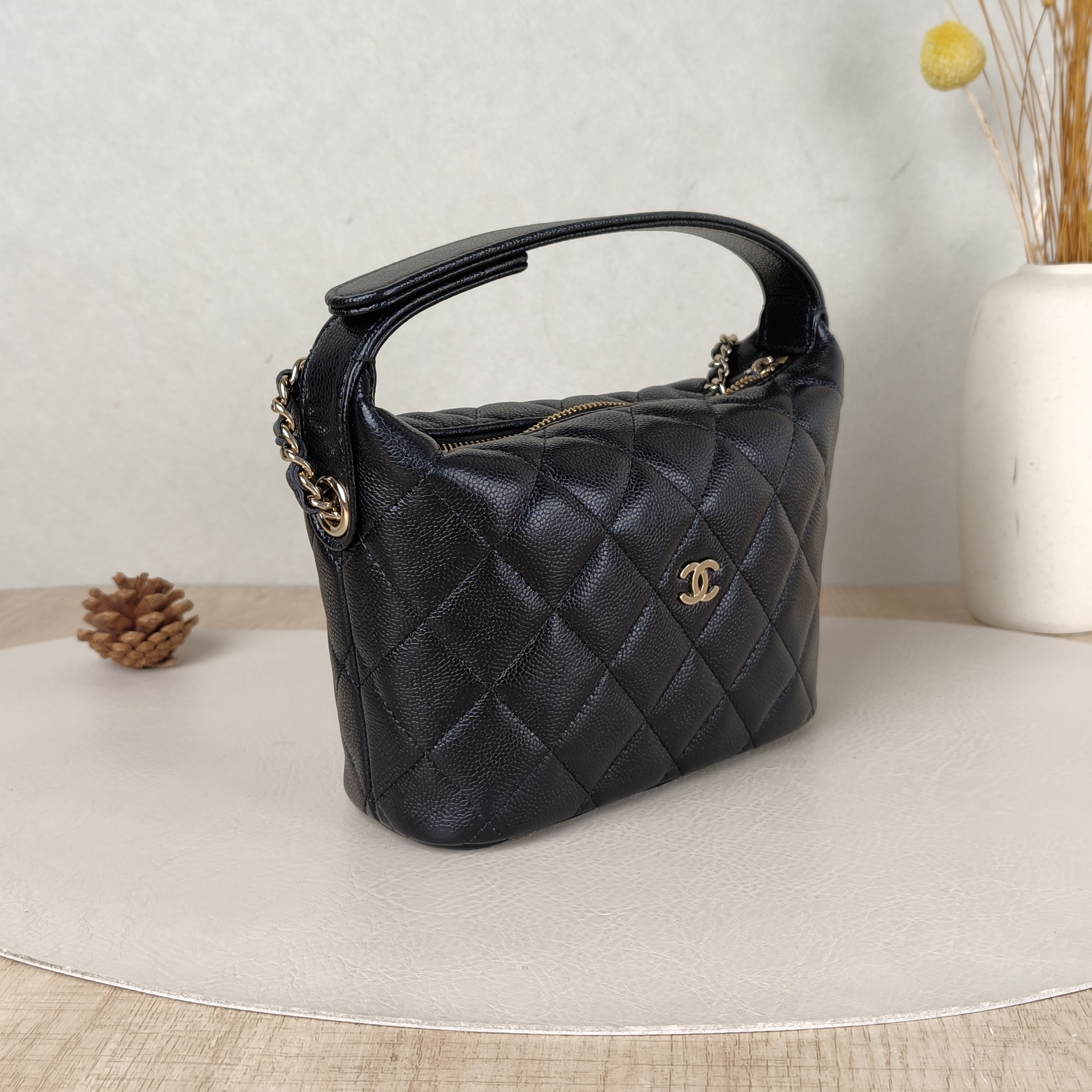 Chanel Crossbody Bag25c Vanity Case Bag Black Grained Calfskin One Size16 × 6 × 13 cm — cover view 6 of 6