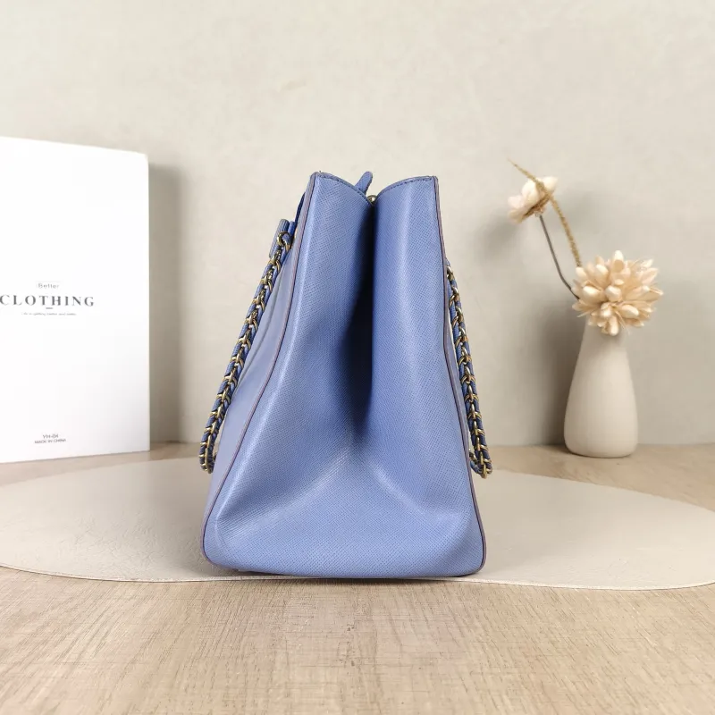 FERRAGAMO Shoulder Bag Tote Bag Blue Calfskin One Size20 × 14 × 20 cm — detail view 6 of 14