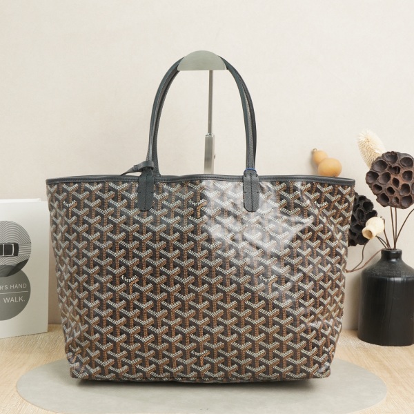 GOYARD SAINTLOUIS Shopping Tote Blackpvc · Inner Pouch · 34 × 15 × 28 cm