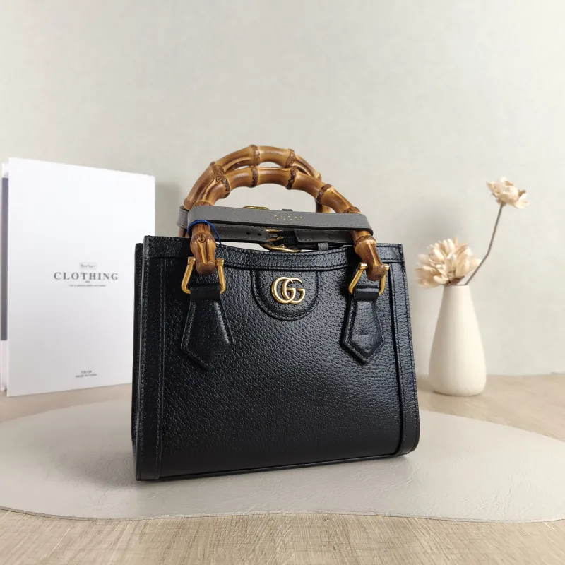 GUCCI Top Handle Bag Diana Top Handle Bag Black CC alfskin Small 20 × 10 × 16 cm — cover view 5 of 5