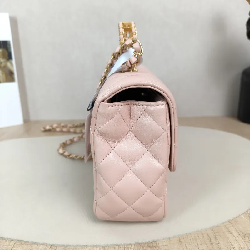 Chanel Crossbody Bag24c cf Pink Lambskin Small Edition23 × 6.5 × 14 cm — detail view 4 of 14