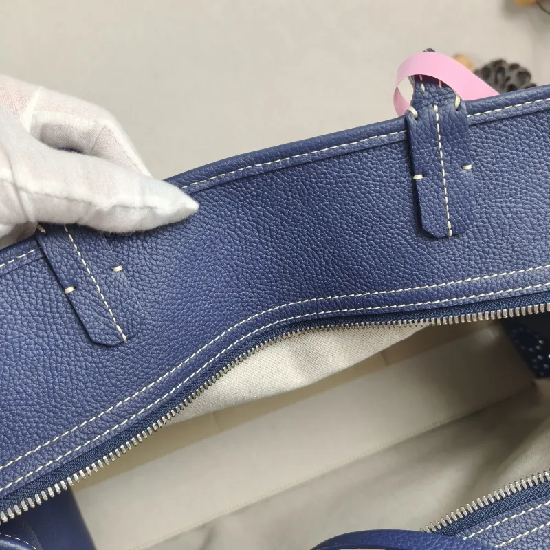 GOYARD Top Handle Bag hardy y tote Blue PVC Small 40 × 17 × 31 cm — detail view 6 of 15