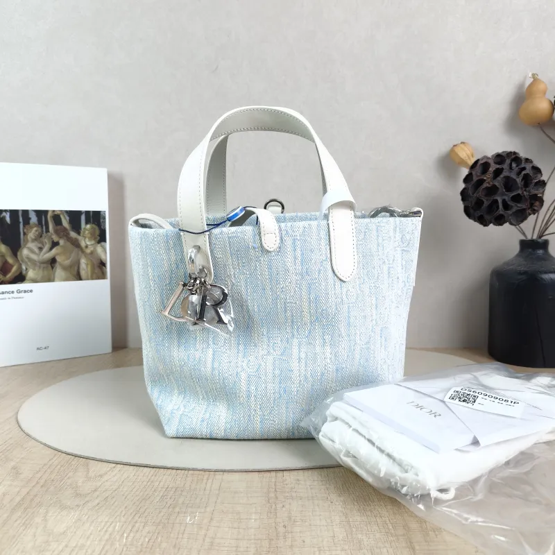 DIOR Top Handle Bag TOUJOURS Edition Canvas Small 18.5 × 12 × 18.5 cm — cover view 4 of 6