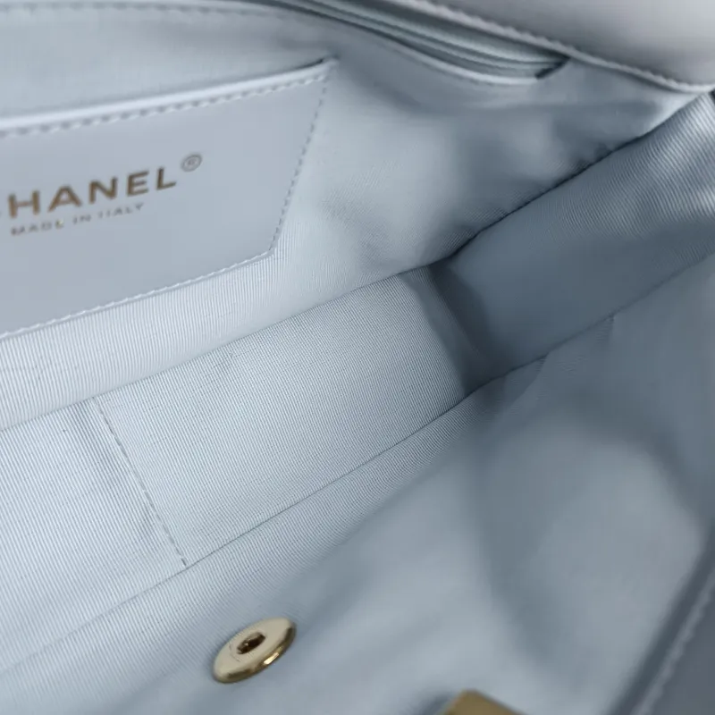 Chanel Crossbody Bag cf Collection Crossbody Bag Blue Lambskin 24.5 × 8 × 16 cm — detail view 11 of 13