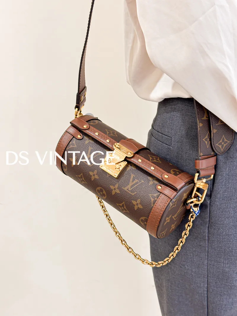 Louis Vuitton Crossbody Bag Papillon Trunk Monogram PVC Small19 × 9 × 9 cm — on-model view 1 of 3