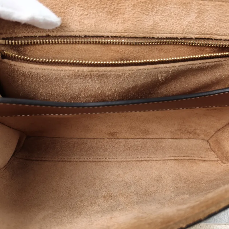 CELINE Shoulder Bag Soft 16Shoulder Bag Caramel Calfskin Small 23 × 9 × 15 cm — detail view 7 of 14