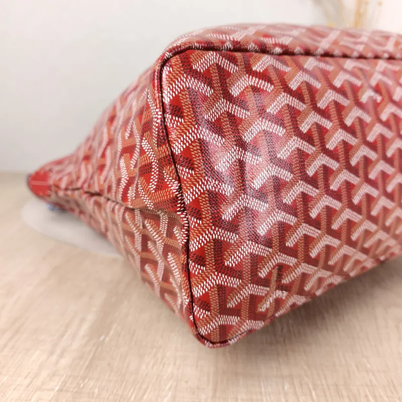 GOYARD Shoulder Bag Boheme Hobo​ Red PVC Small 43 × 14 × 27 cm — detail view 6 of 9