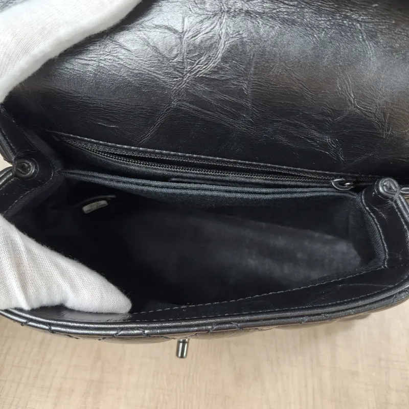 Chanel Top Handle Bag Coco Handle​ Grey Calfskin Small24 × 10 × 14 cm — detail view 12 of 14