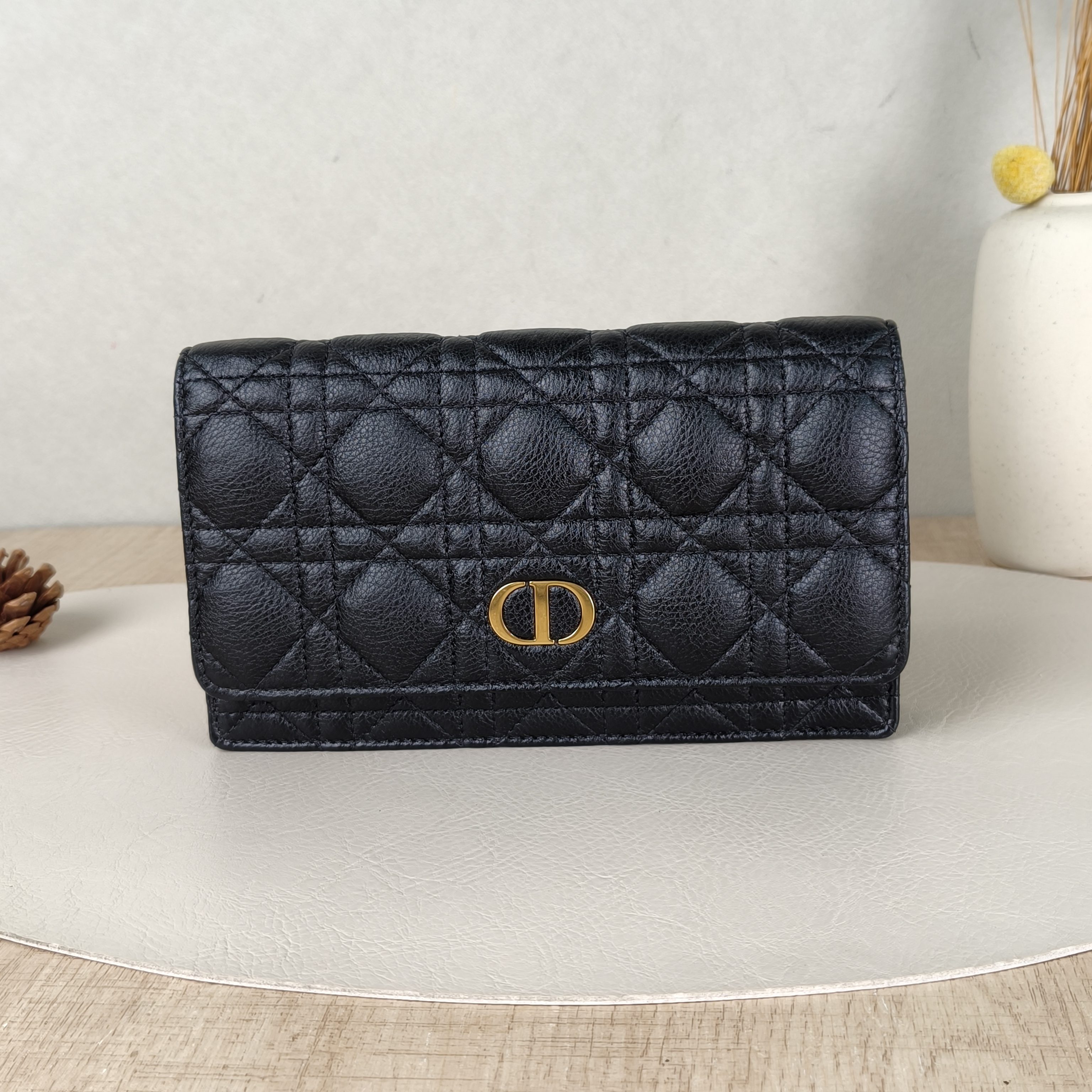 DIOR Crossbody Bag Caro Belt Bag Black Calfskin One Size20 × 3.5 × 11.5 cm