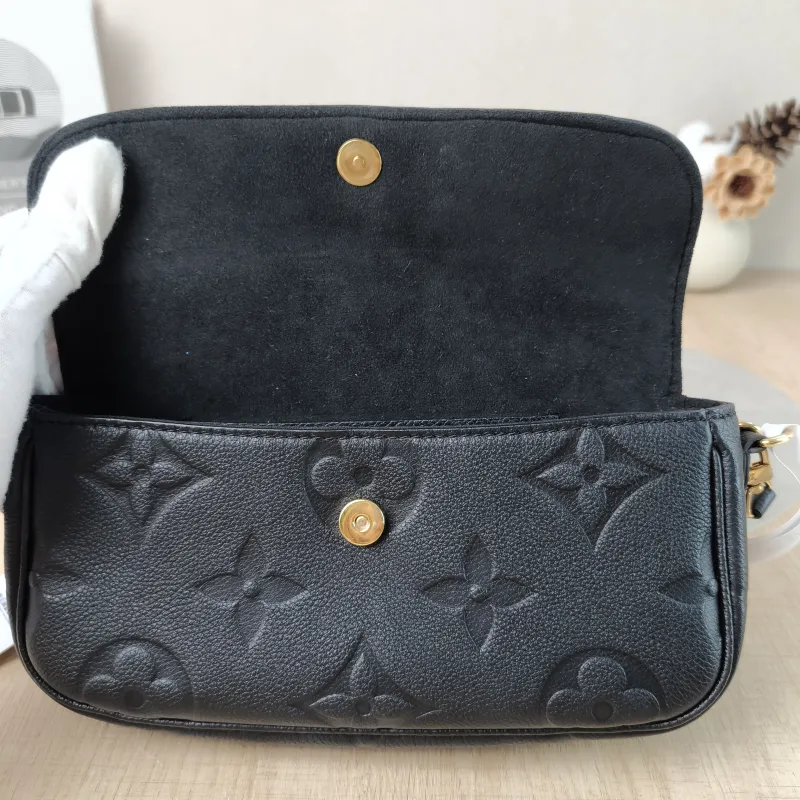 Louis Vuitton Crossbody Bag IVY Black Empreinte Embossed Calfskin Small 23.5 × 4.3 × 12 cm — detail view 12 of 13