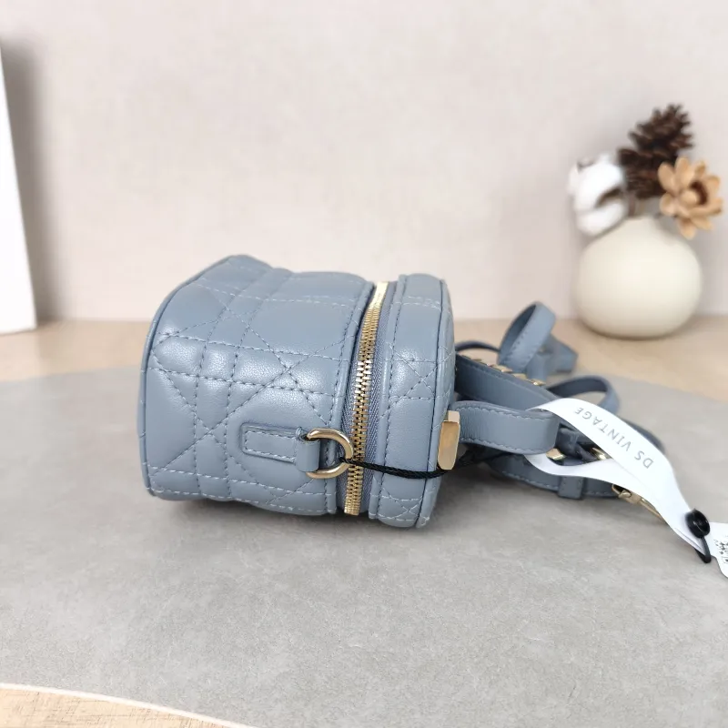 DIOR Crossbody Bag Lady Vanity Cosmetic Bag Lambskin Mini 11 × 7 × 10 cm — detail view 1 of 9
