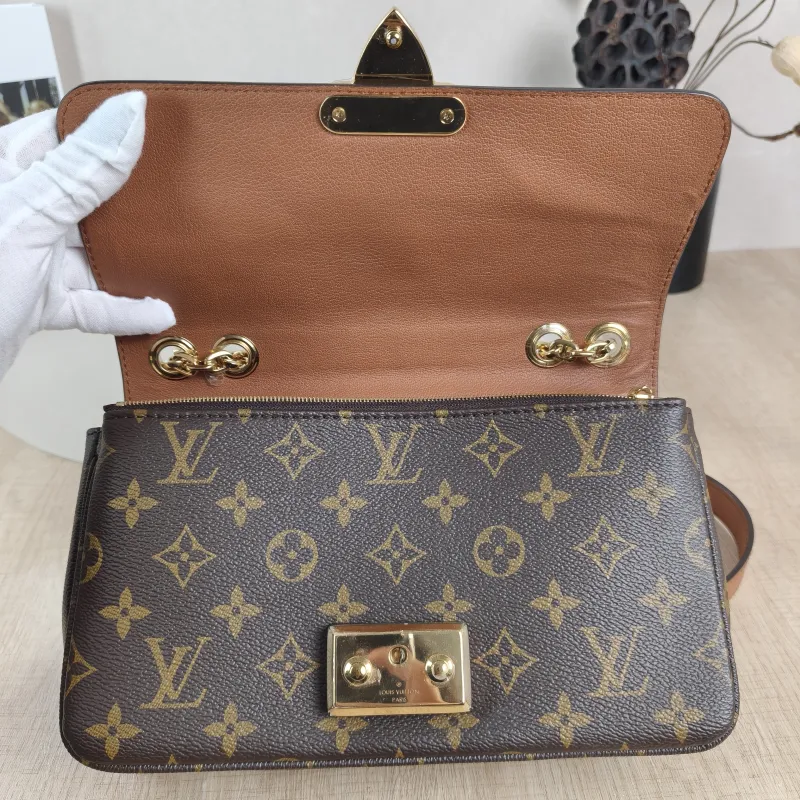 Louis Vuitton Crossbody Bag Marceau Chain Bag Caramel PVC · Calfskin One Size24.5 × 6.5 × 15 cm — detail view 9 of 14