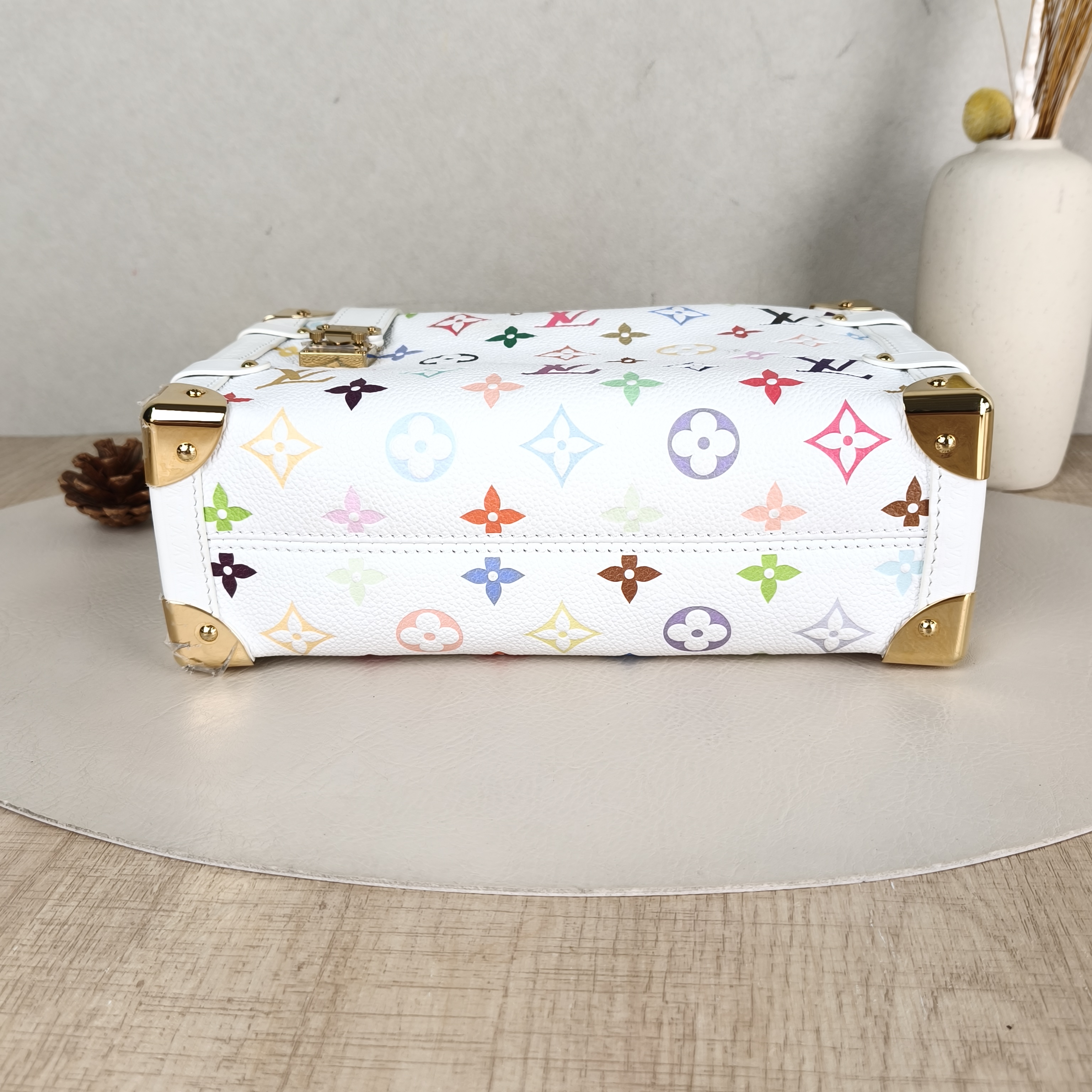 Louis Vuitton Crossbody Bag Side Trunk Box Multicolore PVC Medium23.5 × 8.5 × 16 cm — cover view 2 of 6
