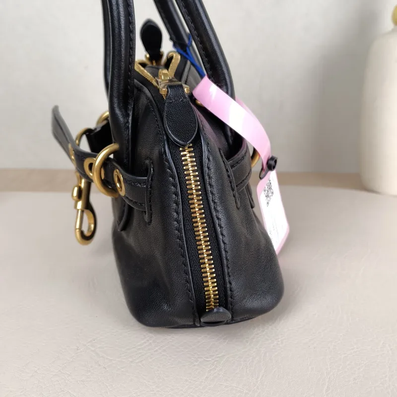 Miumiu Top Handle Bag Aventure Top Handle Bag Black Lambskinmini21 × 8 × 13.2 cm — detail view 8 of 11