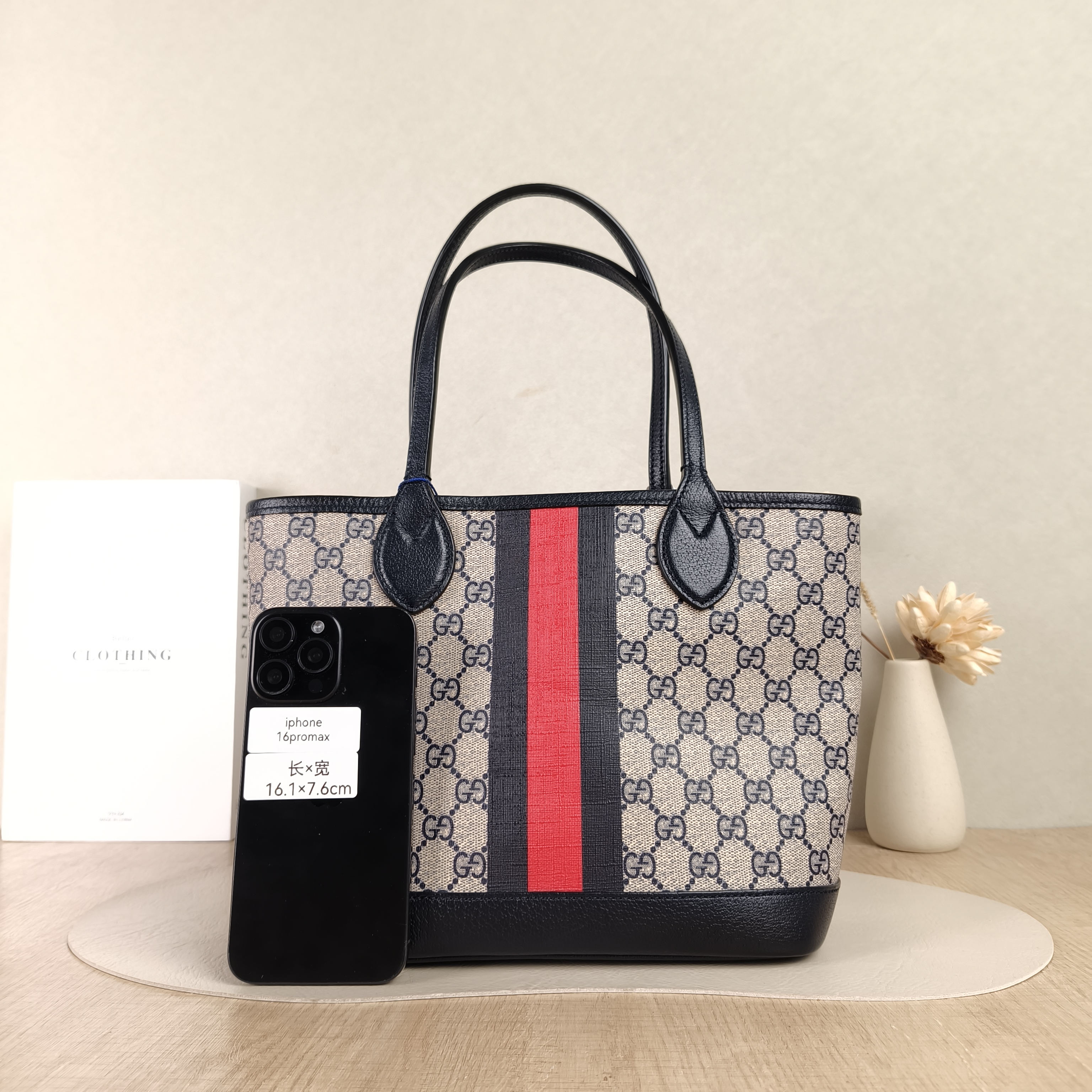 GUCCI Top Handle Bag Ophidia Tote Bag Shoulder Strap Edition Colorblock PVC Small25 × 12 × 22 cm — cover view 5 of 5