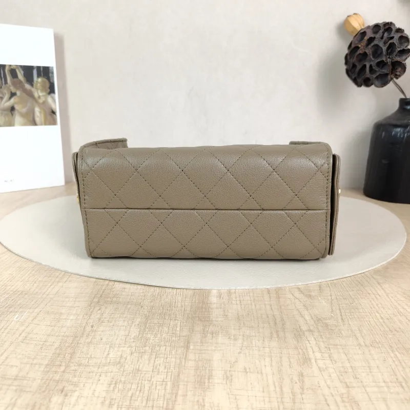 Chanel Crossbody Bag 25Bag Brown Calfskin Mini 22 × 12.5 × 20 cm — cover view 5 of 5