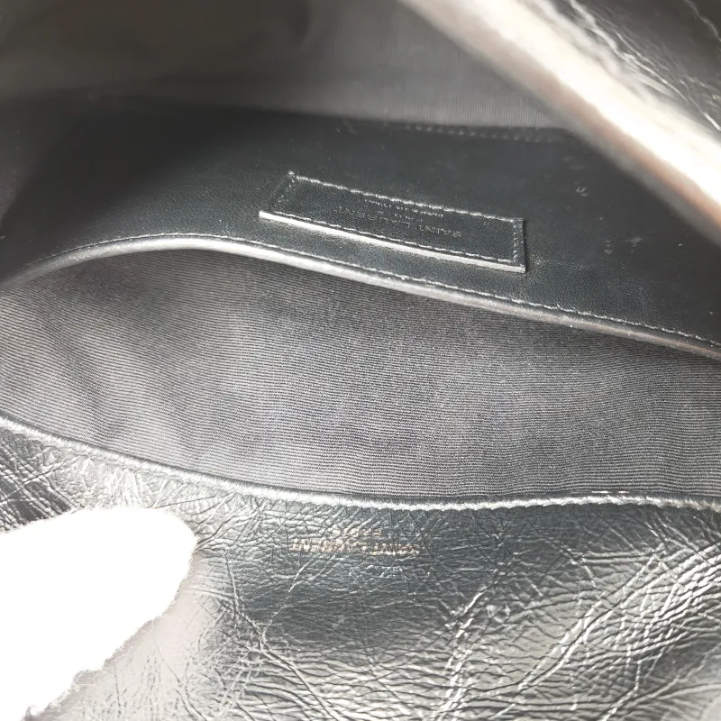 SAINT LAURENT Crossbody Bag Niki Black Waxed Leather Calfskin Small 21 × 7.5 × 16 cm — detail view 5 of 12