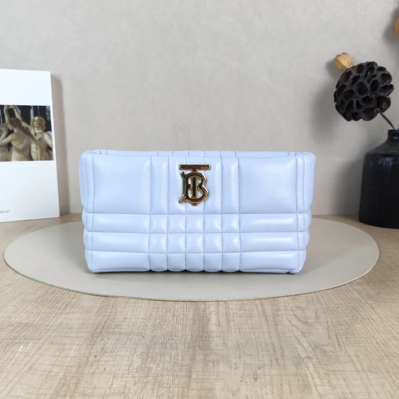 BURBERRY Crossbody Bag tb Collection Crossbody Bag Blue Lambskin One Size 23 × 10 × 13 cm