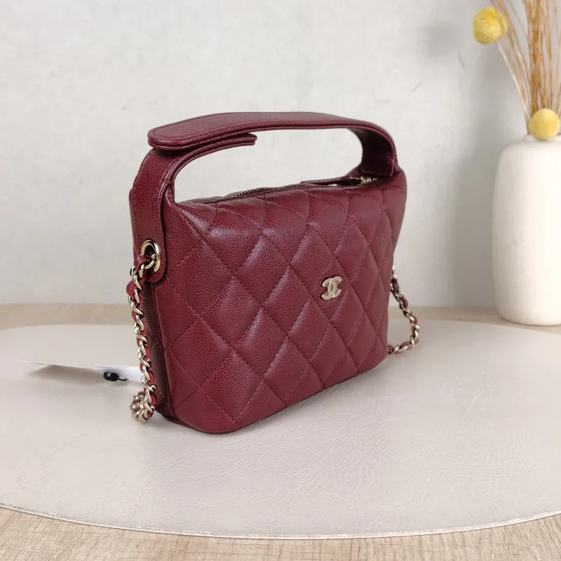 Chanel Crossbody Bag Crossbody Bag Red Grained Calfskin One Size 16 × 6 × 12 cm — cover view 5 of 5
