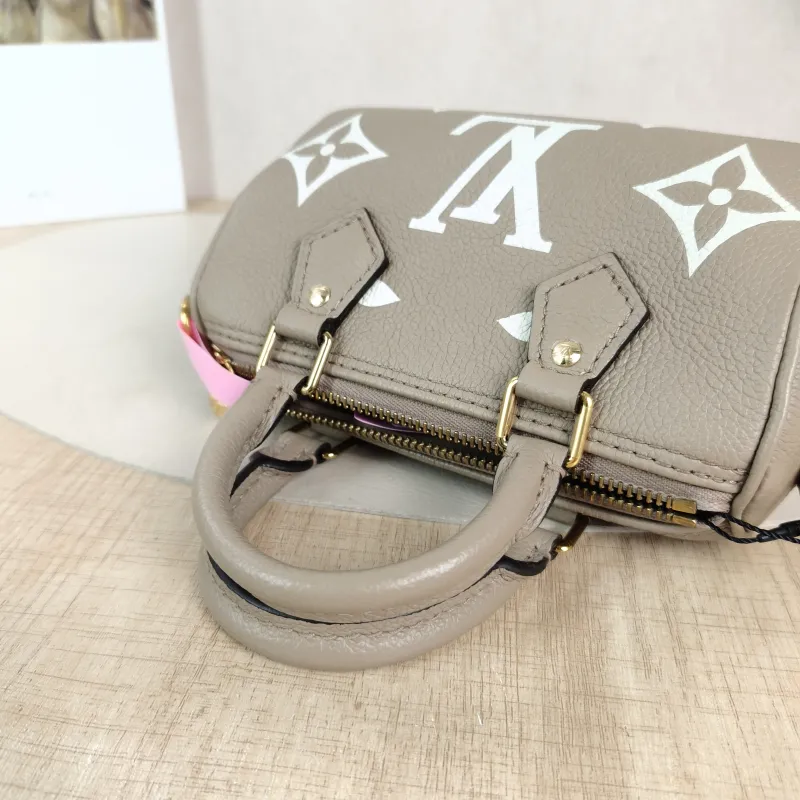 Louis Vuitton Crossbody Bag Speedy Nano · White Empreinte Embossed Calfskin nano 16 × 7.5 × 10 cm — detail view 2 of 11