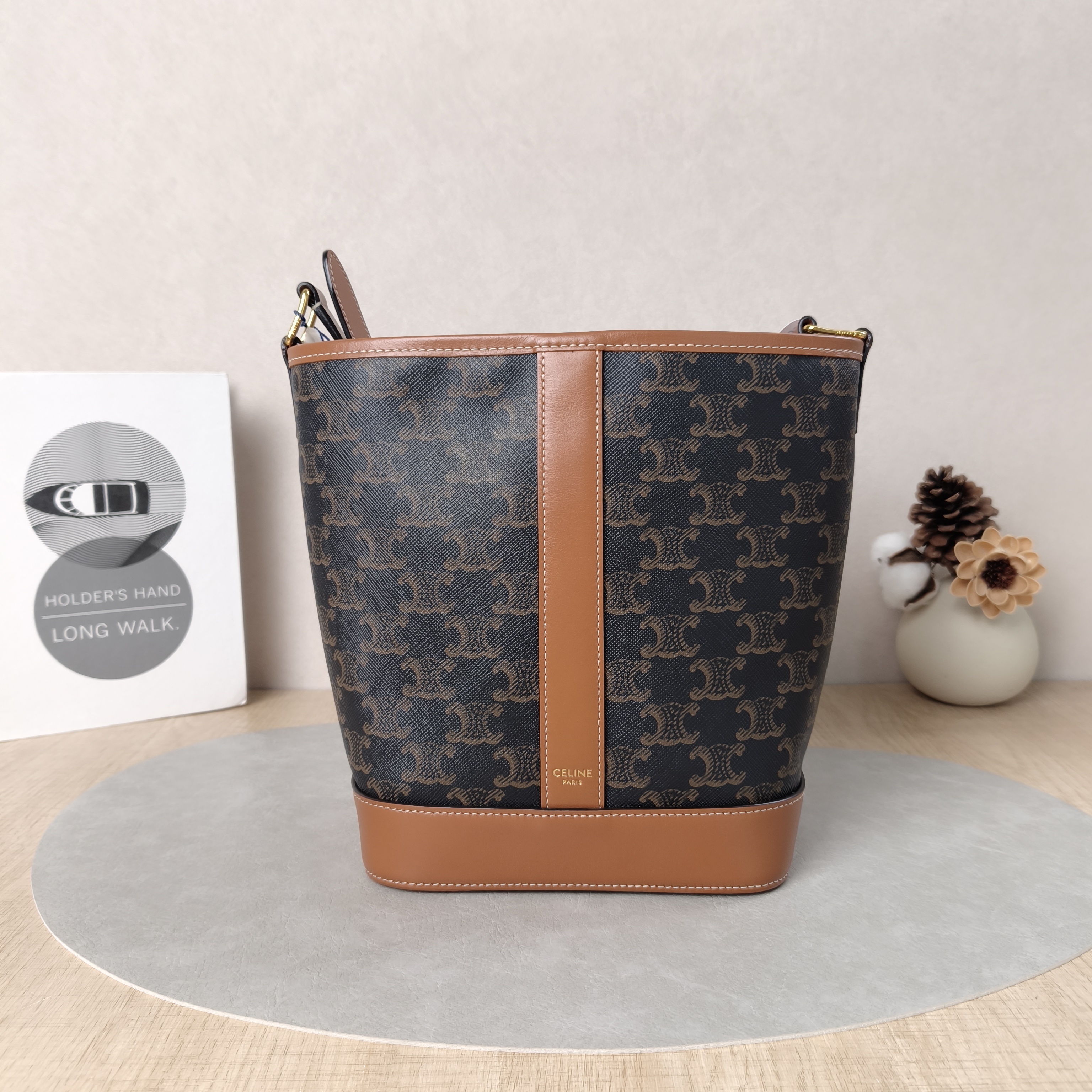 CELINE Bag Triomphe PVC 22*13*26