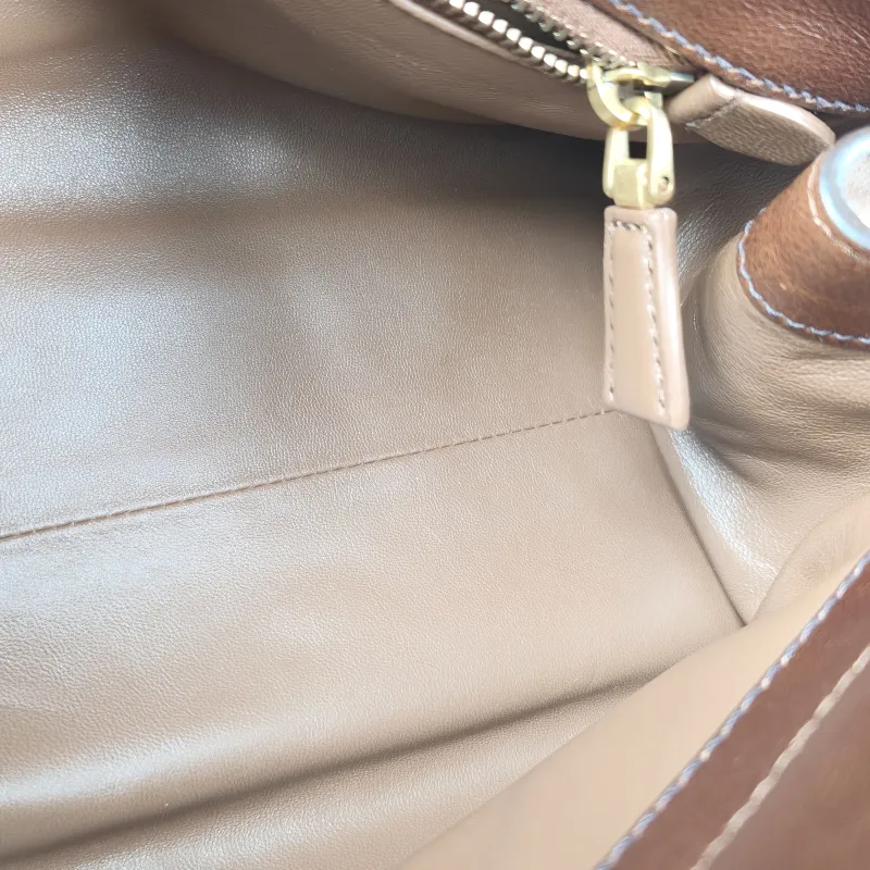 PRADA Shoulder Bag Shoulder Bag Brown Calfskin One Size 32 × 12 × 15 cm — detail view 8 of 12