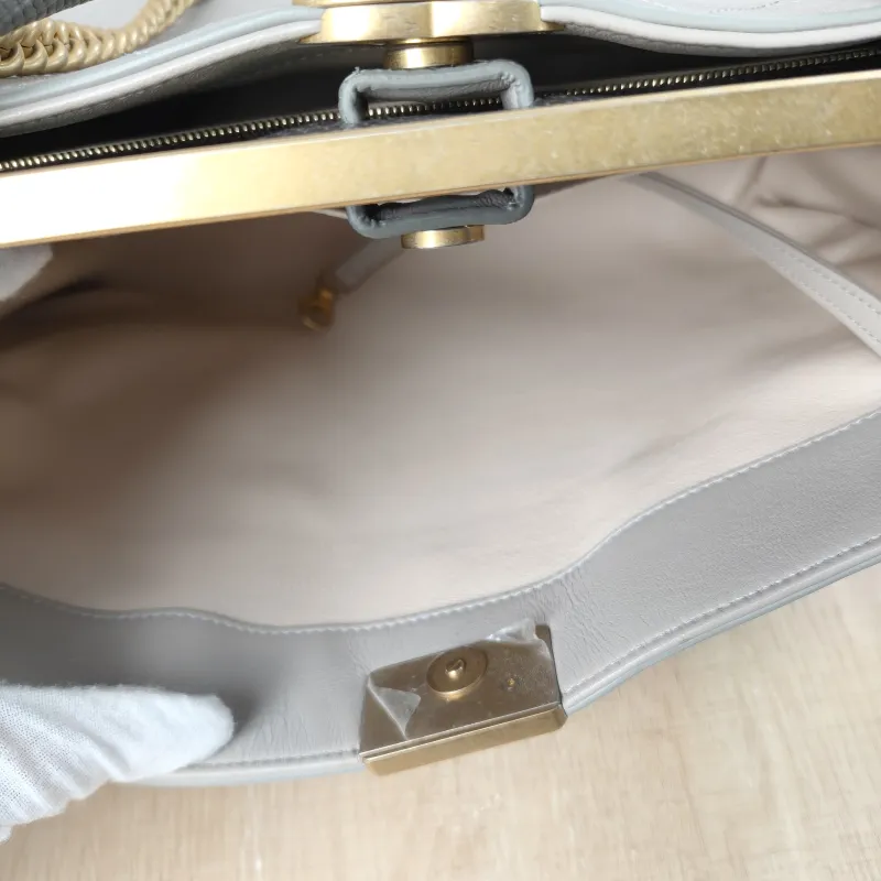 Chanel Top Handle Bag Coco Luxe Messenger Bag Brown Calfskin 33 × 12 × 24 cm 26 — detail view 2 of 14