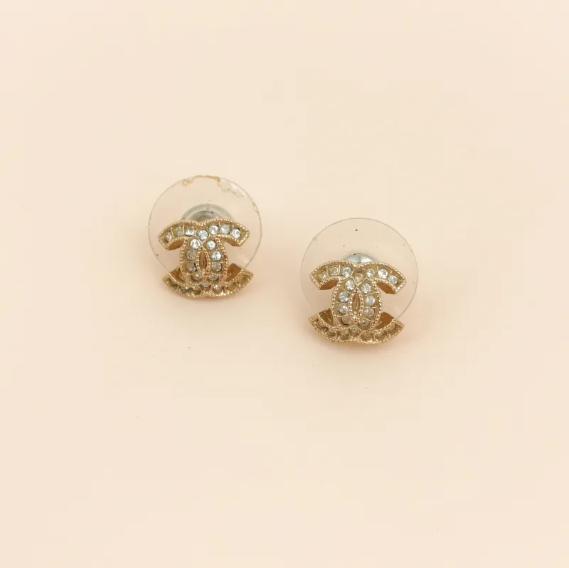 Chanel Earrings c Earrings Gold One Size