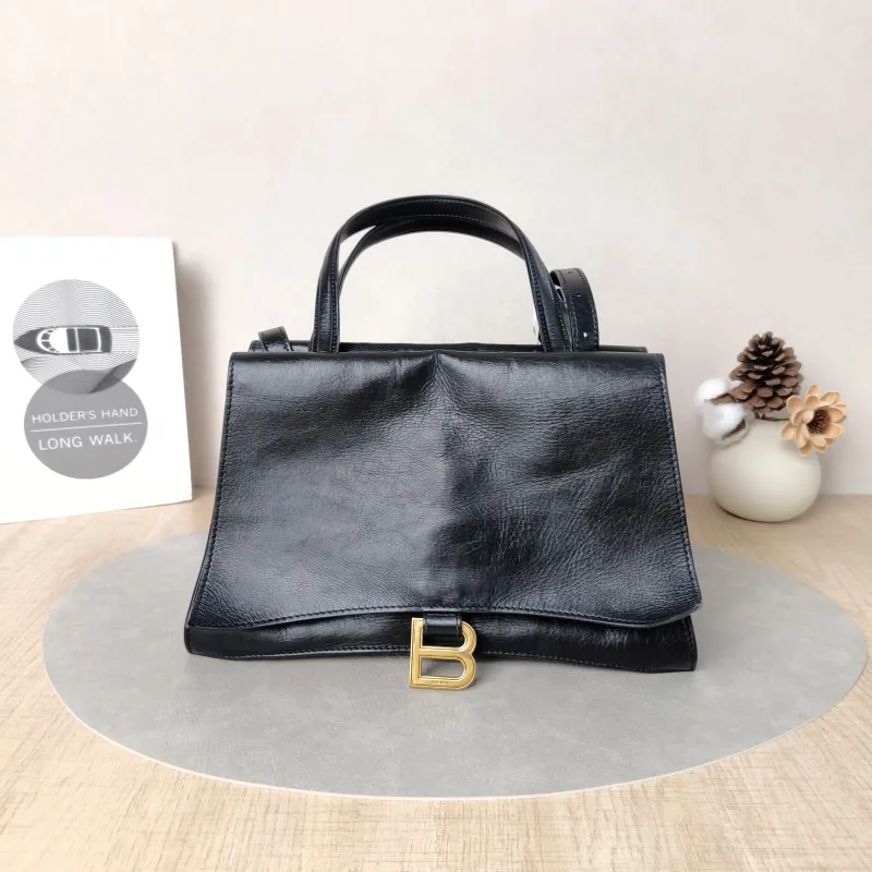 BALENCIAGA Shoulder Bag Crush On You Black Calfskin Medium28 × 9 × 17 cm — cover view 5 of 5