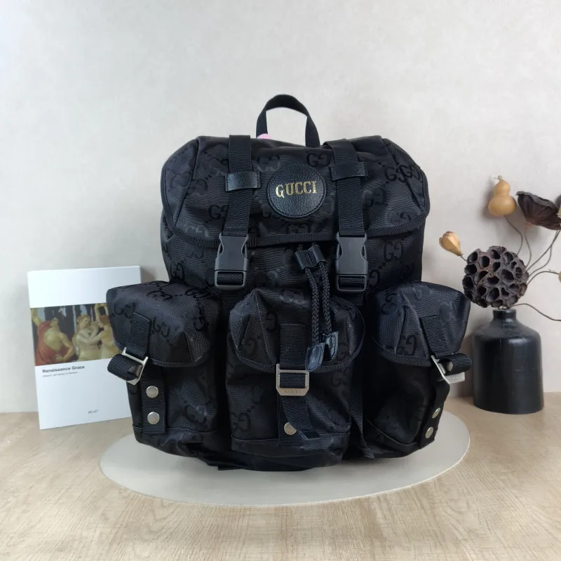 GUCCI Backpack Off The Grid Collection Backpack Black Nylon One Size29 × 18 × 42 cm