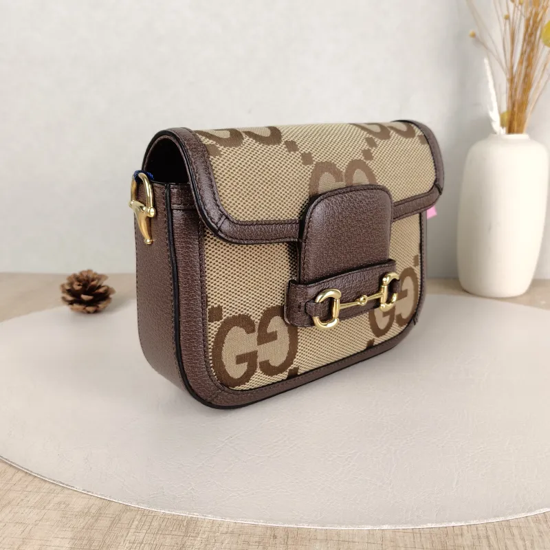 GUCCI Crossbody Bag Horsebit 1955 Horsebit Small Canvas 20.5 × 5 × 14.5 cm — cover view 5 of 5