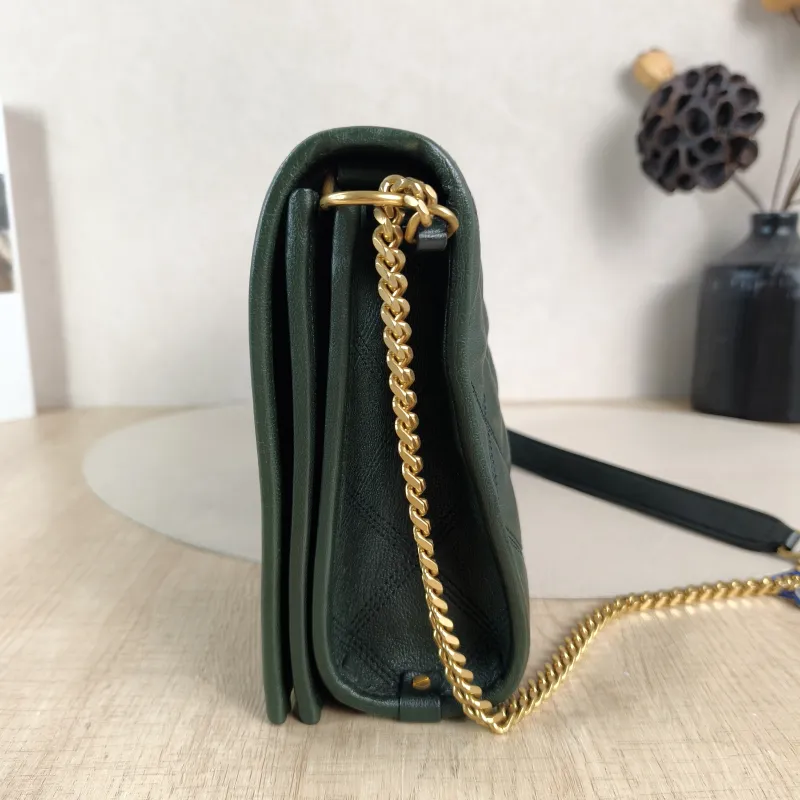 SAINT LAURENT Shoulder Bag Becky Crossbody Bag Green Lambskin 25 × 7 × 17.5 cm — detail view 1 of 11