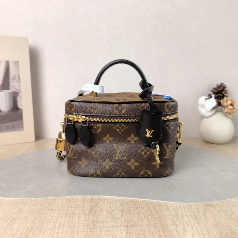 Louis Vuitton Shoulder Bag VANITY Cosmetic Bag Monogram PVC Small 19 × 11 × 13 cm
