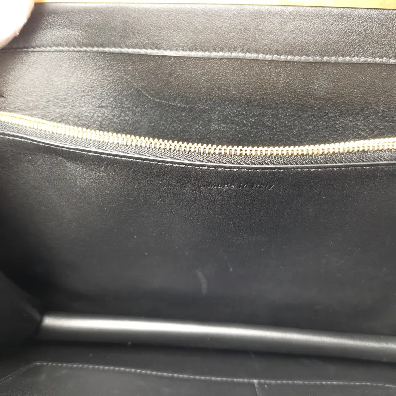 CELINE Shoulder Bag Black Calfskin 32.5 × 9 × 22 cm — detail view 4 of 10