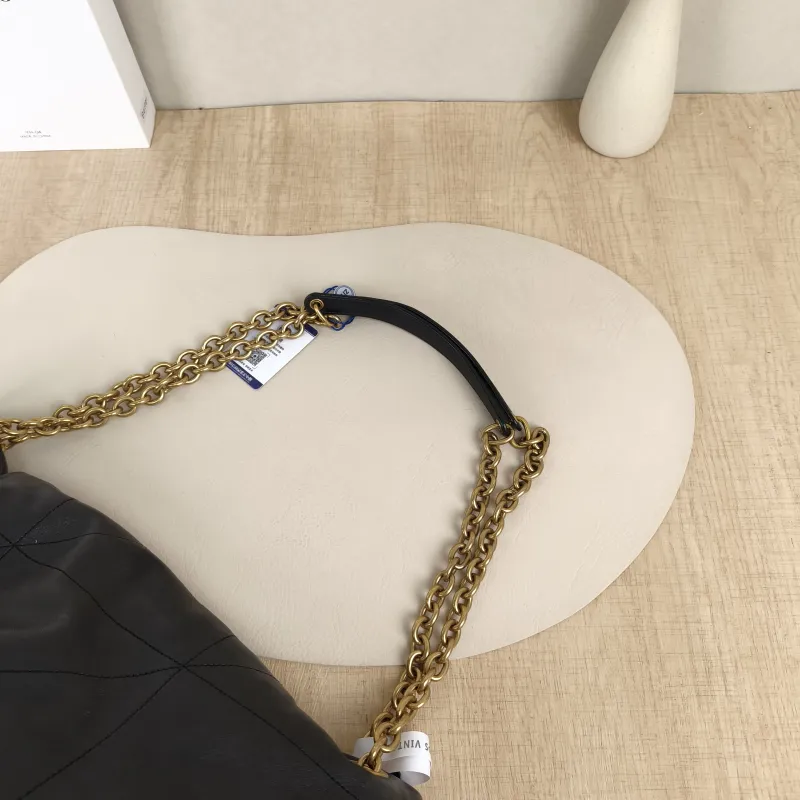 SAINT LAURENT Crossbody Bag JAMIE Black SL ambskin Large43 × 9 × 29 cm — detail view 9 of 9