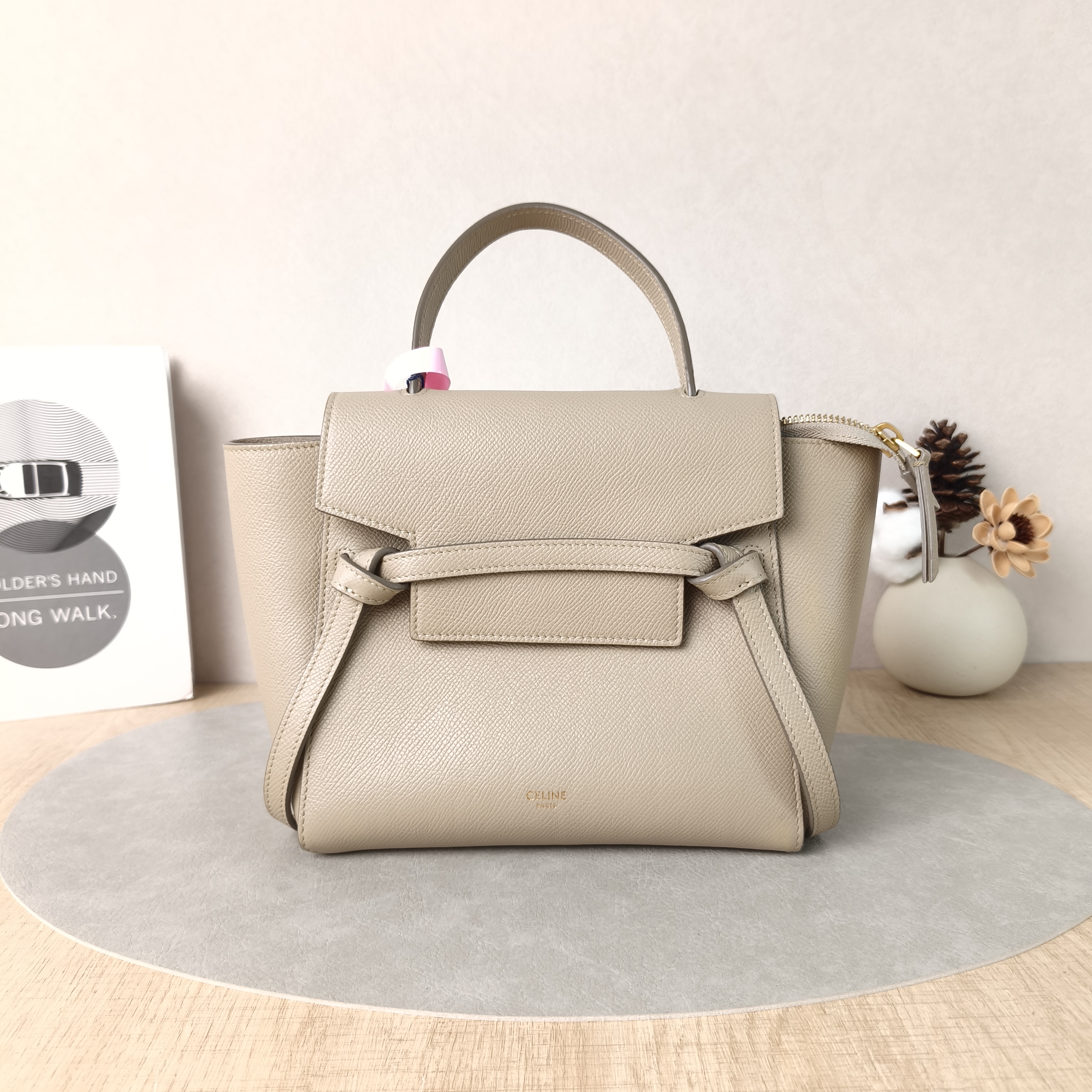 CELINE Shoulder Bag Belt Nano Calfskin Small20 × 10 × 20 cm