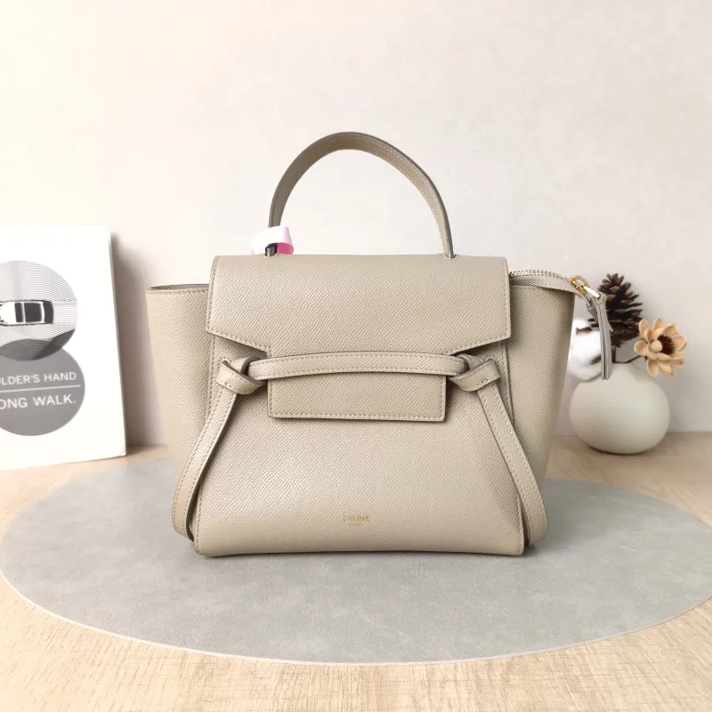 CELINE Shoulder Bag Belt Nano Calfskin Small20 × 10 × 20 cm